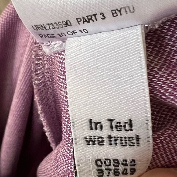 Ted Baker Men’s London Woven Collar Purple Polo Size 5 - Picture 7 of 8